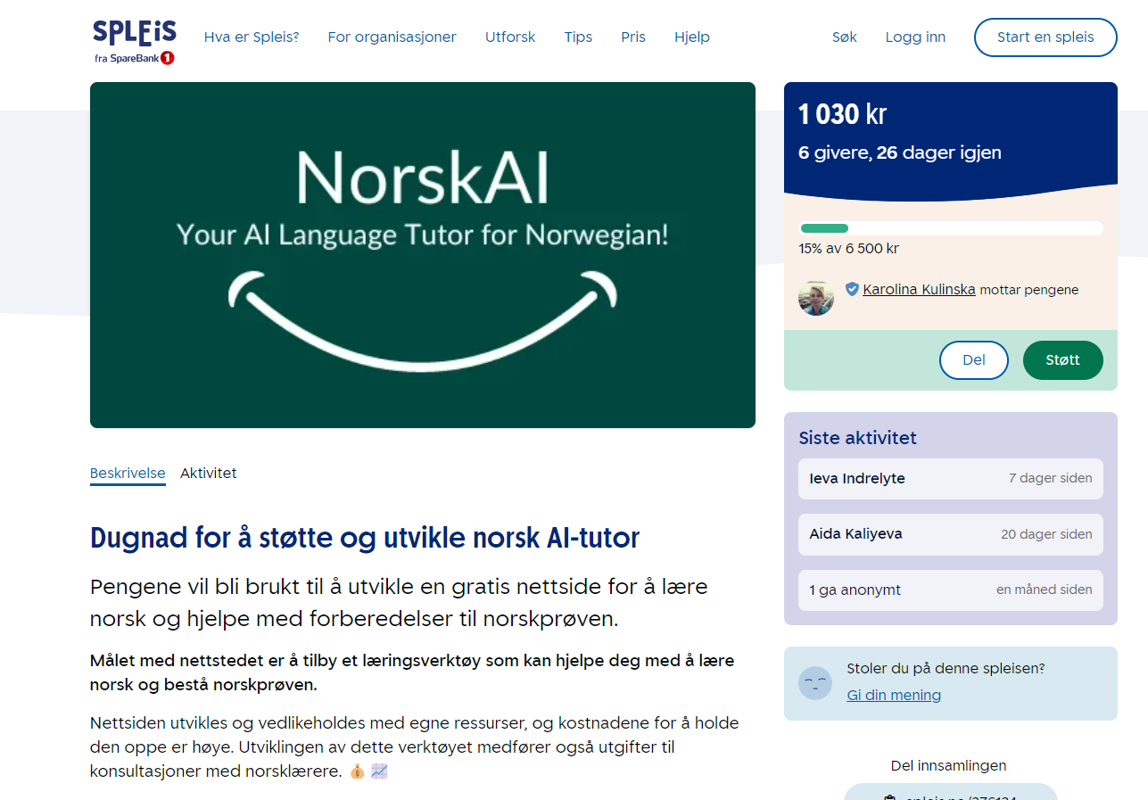 Support the NorskAI project